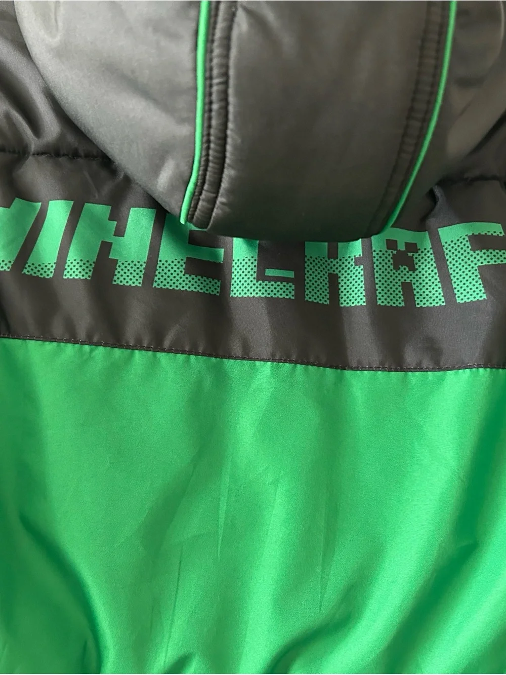 Kids Minecraft Winter jacket Hooded Size7/8